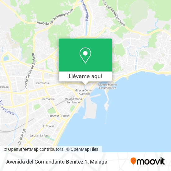 Mapa Avenida del Comandante Benítez 1