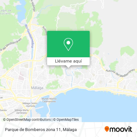 Mapa Parque de Bomberos zona 11