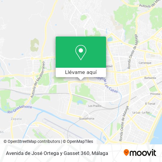 Mapa Avenida de José Ortega y Gasset 360