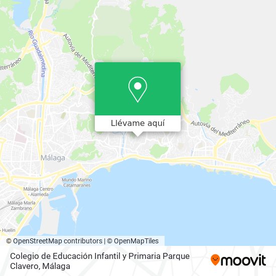 Mapa Colegio de Educación Infantil y Primaria Parque Clavero