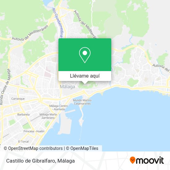 Mapa Castillo de Gibralfaro