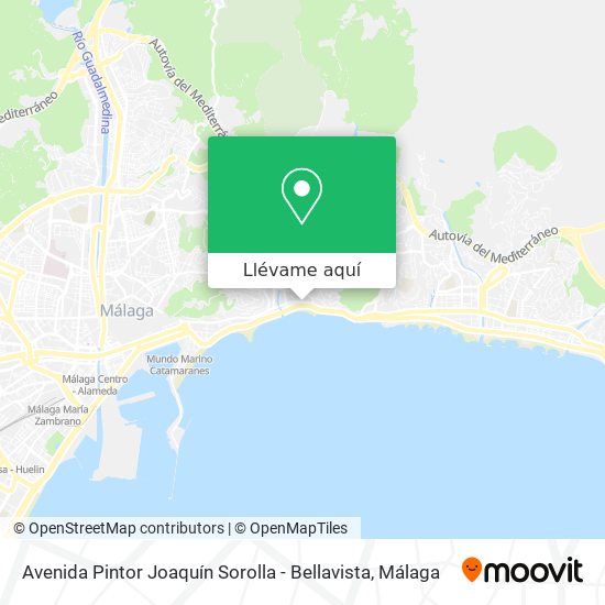 Mapa Avenida Pintor Joaquín Sorolla - Bellavista