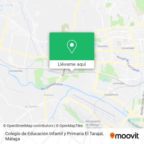 Mapa Colegio de Educación Infantil y Primaria El Tarajal