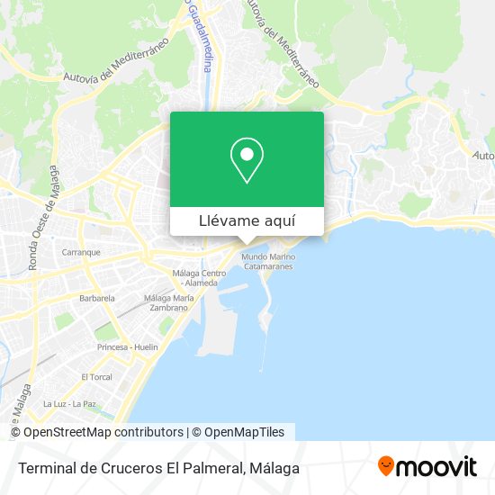 Mapa Terminal de Cruceros El Palmeral