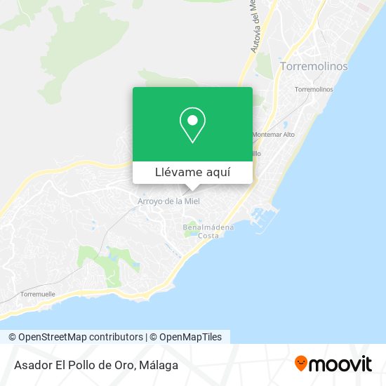 Mapa Asador El Pollo de Oro