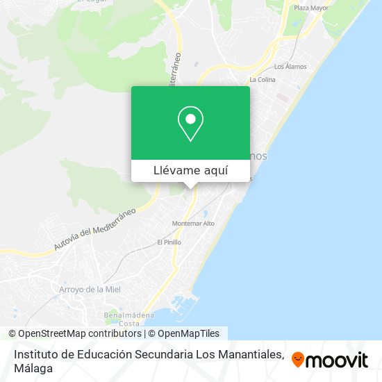 Mapa Instituto de Educación Secundaria Los Manantiales