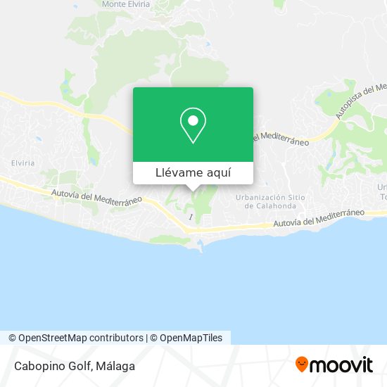 Mapa Cabopino Golf