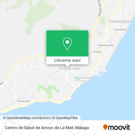 Mapa Centro de Salud de Arroyo de La Miel