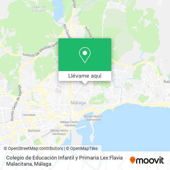 Mapa Colegio de Educación Infantil y Primaria Lex Flavia Malacitana