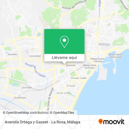 Mapa Avenida Ortega y Gasset - La Rosa