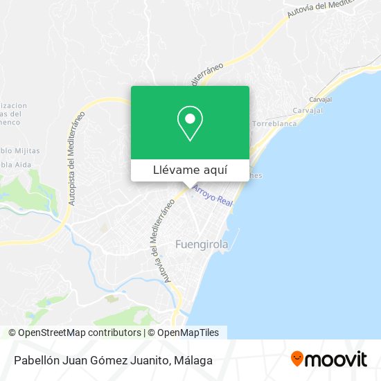 Mapa Pabellón Juan Gómez Juanito