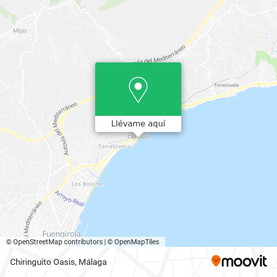 Mapa Chiringuito Oasis