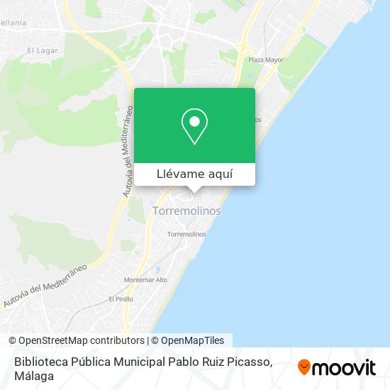 Mapa Biblioteca Pública Municipal Pablo Ruiz Picasso