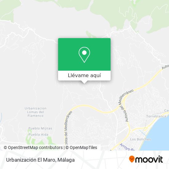 Mapa Urbanización El Maro
