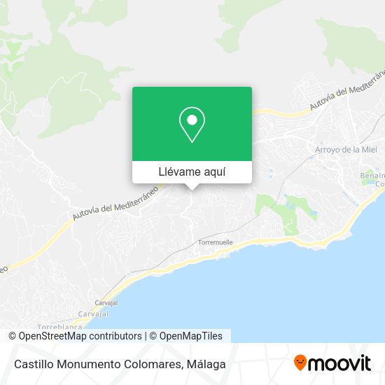 Mapa Castillo Monumento Colomares