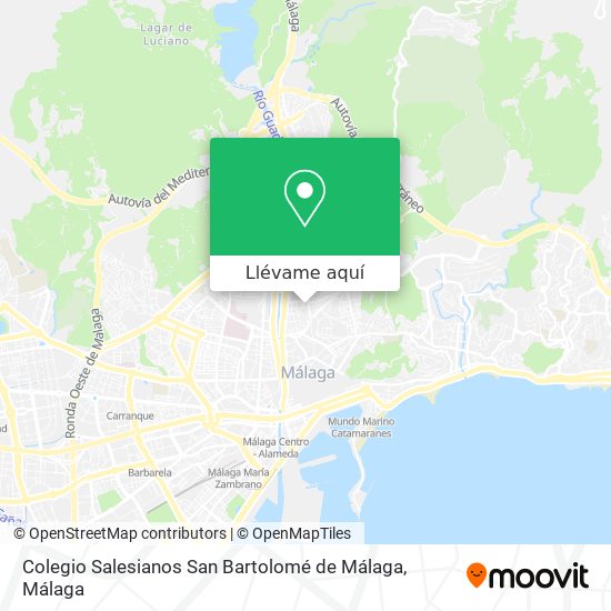 Mapa Colegio Salesianos San Bartolomé de Málaga