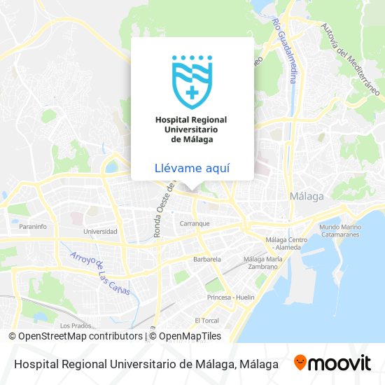 Mapa Hospital Regional Universitario de Málaga