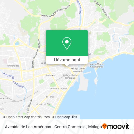 Mapa Avenida de Las Américas - Centro Comercial