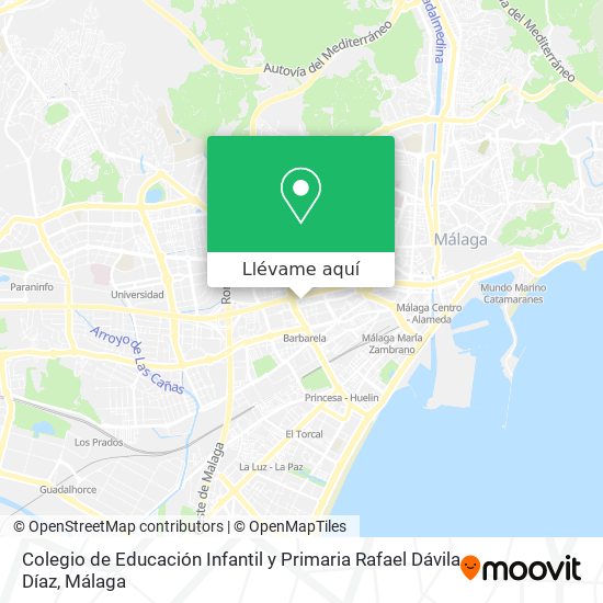 Mapa Colegio de Educación Infantil y Primaria Rafael Dávila Díaz