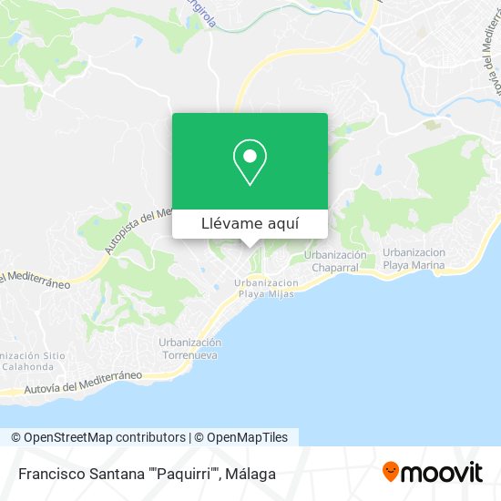 Mapa Francisco Santana ""Paquirri""