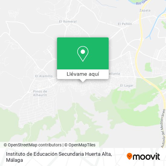 Mapa Instituto de Educación Secundaria Huerta Alta