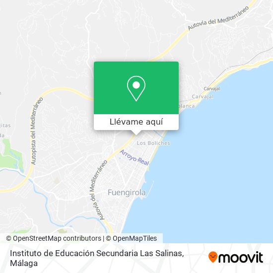 Mapa Instituto de Educación Secundaria Las Salinas