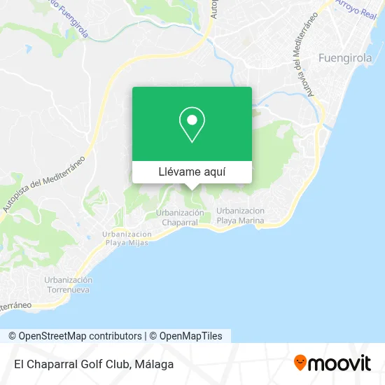 Mapa El Chaparral Golf Club