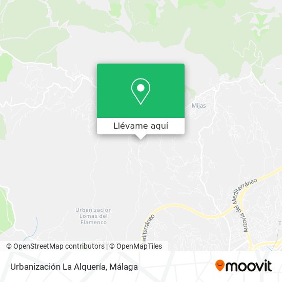 Mapa Urbanización La Alquería
