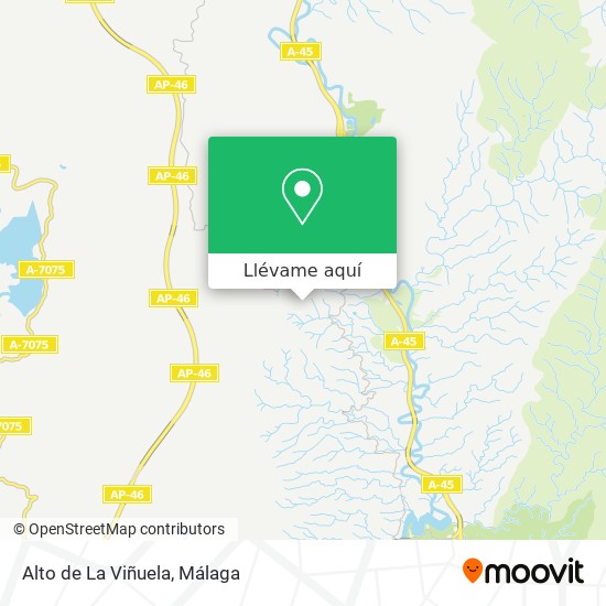 Mapa Alto de La Viñuela