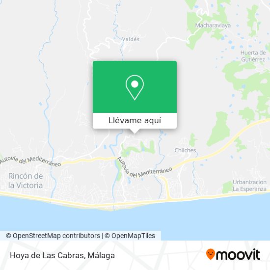 Mapa Hoya de Las Cabras