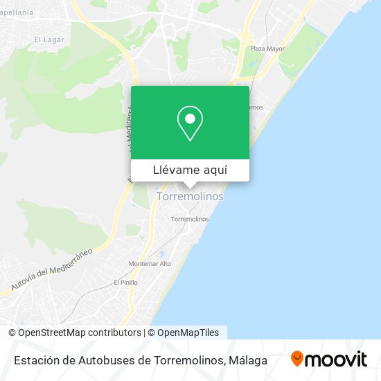 Mapa Estación de Autobuses de Torremolinos