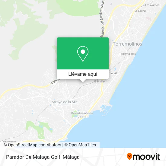 Mapa Parador De Malaga Golf