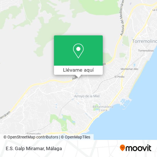 Mapa E.S. Galp Miramar