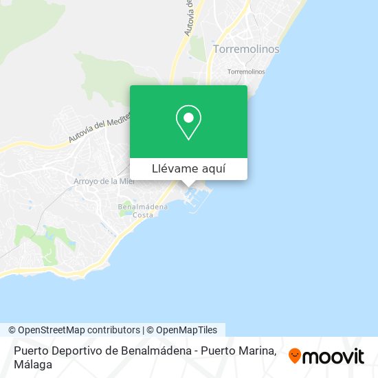 Mapa Puerto Deportivo de Benalmádena - Puerto Marina