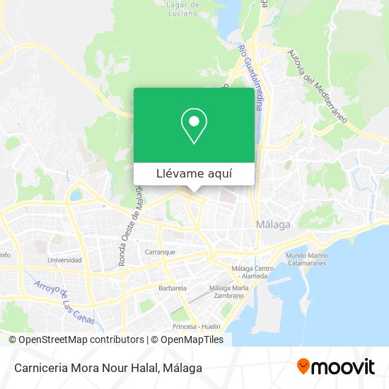 Mapa Carniceria Mora Nour Halal