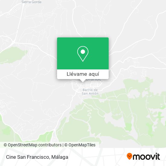 Mapa Cine San Francisco