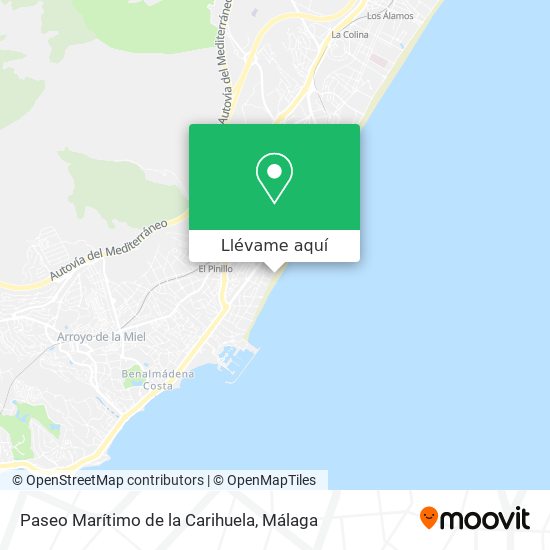 Mapa Paseo Marítimo de la Carihuela