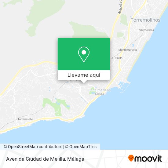 Mapa Avenida Ciudad de Melilla