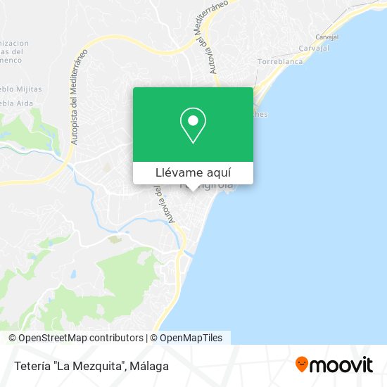 Mapa Tetería "La Mezquita"