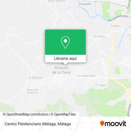Mapa Centro Penitenciario Málaga