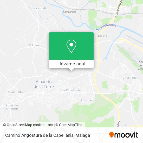 Mapa Camino Angostura de la Capellania
