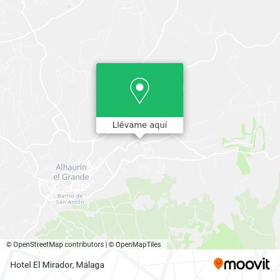 Mapa Hotel El Mirador