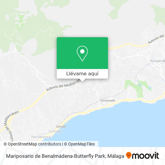 Mapa Mariposario de Benalmádena-Butterfly Park