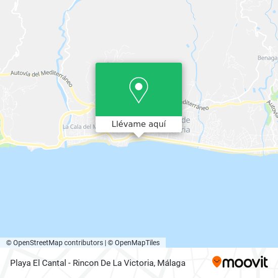 Mapa Playa El Cantal - Rincon De La Victoria