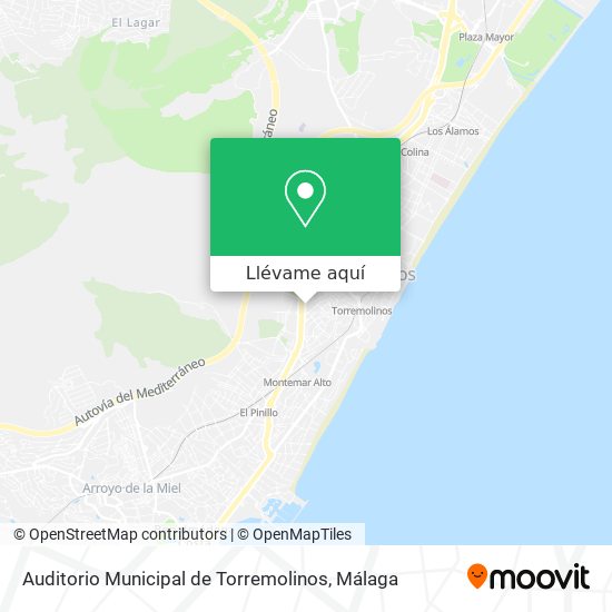 Mapa Auditorio Municipal de Torremolinos