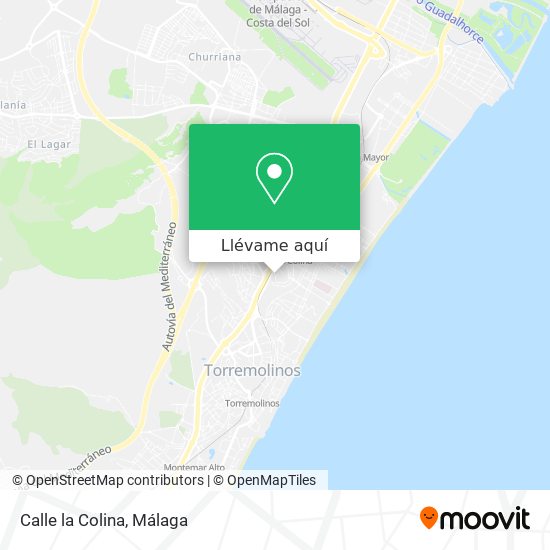 Mapa Calle la Colina