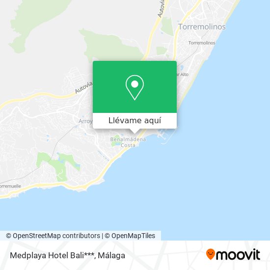 Mapa Medplaya Hotel Bali***