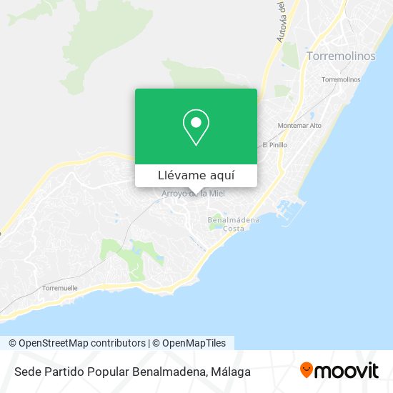 Mapa Sede Partido Popular Benalmadena