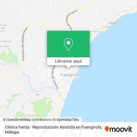 Mapa Clinica Fertia - Reproducción Asistida en Fuengirola
