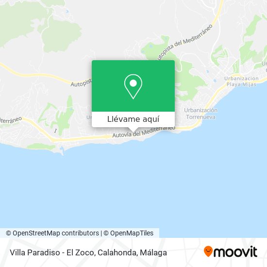 Mapa Villa Paradiso - El Zoco, Calahonda